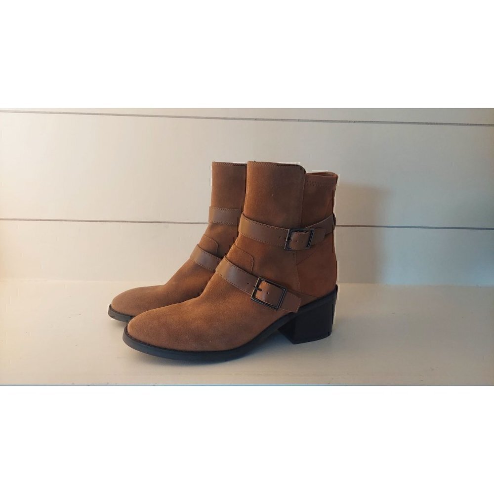 Donald Pliner Saddle Motorcycle Bootie/NWOB, Size 10M